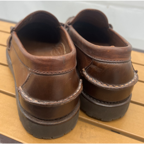 New! Allen Edmonds Rockland Brown Leather Penny Loafers Lug Sole Mens 8 D main image 15